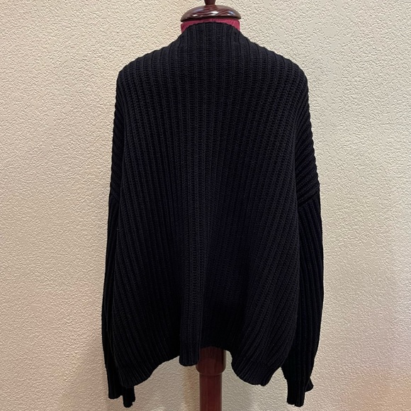 Code x Mode Black Open Front Dolman Cardigan - Picture 7 of 11